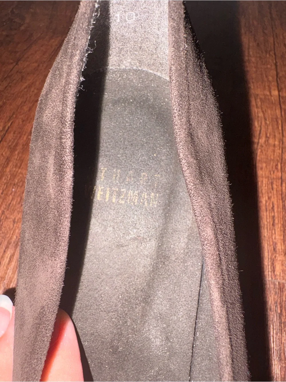Stuart Weitzman Brown Suede Block Heel Pumps Size 7
